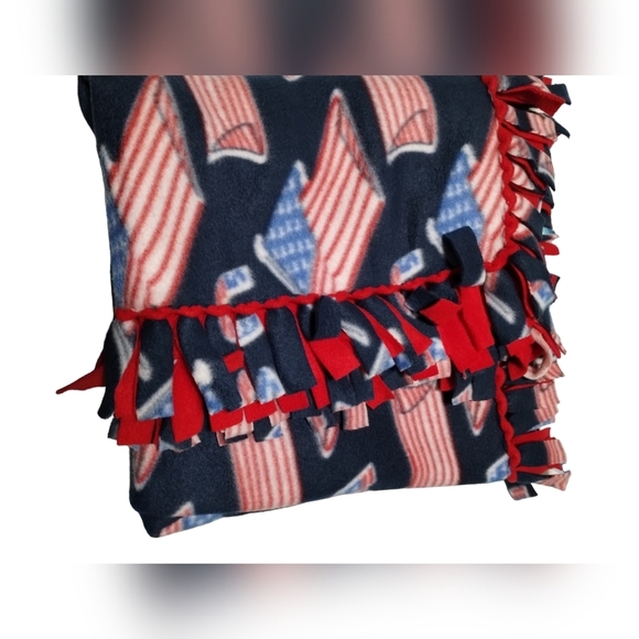 👜$3 - USA handmade‎ blanket - Picture 2 of 10